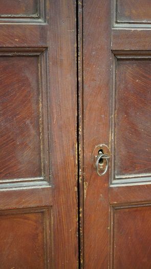 Antique Pine Pantry Cupboard / Food Press