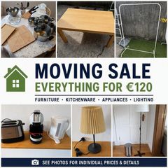Household Clearance Sale, Furniture, Kitchenware & Appliances