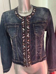 d.e.c.k. by decollage detailed denim jacket size M UK10 EU38 Postage included