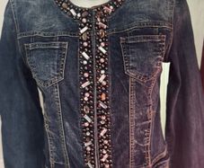 d.e.c.k. by decollage detailed denim jacket size M UK10 EU38 Postage included