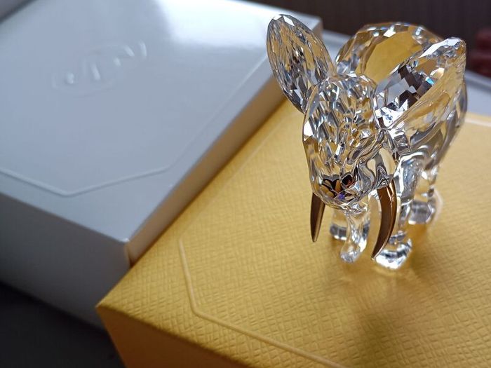 Swarovski crystal elephant