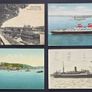 14 Vintage Ship Postcards Job Lot Maritime Boats Steamers Harbours UK Europe Image 4