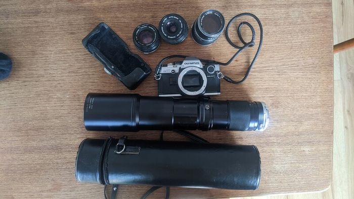 Vintage Olympus Camera and lenses