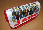 Lego Minifigures Personalized Pencil Case Make up bag with your own name on it! / back to school stationery