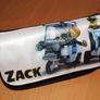Lego police Minifigures Personalized Pencil Case Make up bag with your own name on it! / back to school stationery Image 2