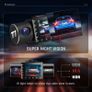 Dash Cam Front Rear and Inside Three Channels 1080P with IR Night Vision, Car Camera SD card included, Dashboard Camera Dashcam for Cars 170 Wide Angles, HDR, Motion Detection and G-sensor Image 6