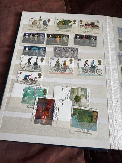 Mint UK album with stamps