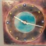 Copper enamelled clock Image 3