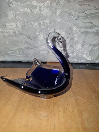 Murano glass swan plate