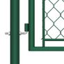 Garden Gate Steel 75x350 cm Green Image 4