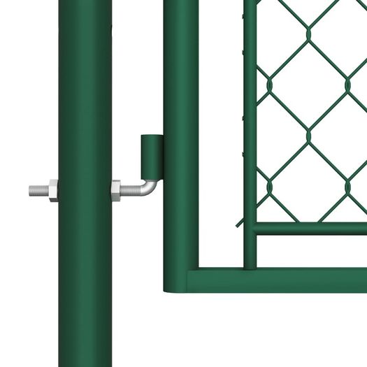 Garden Gate Steel 75x495 cm Green