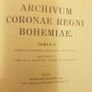 Archivum Coronae Regni  Bohemiae.tomus RARE 1935 EDITION. Image 2