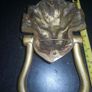 Large antique solid brass door knocker Image 2