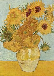 Vincent Van Gogh - Sunflowers - Rare Mini Print/Poster