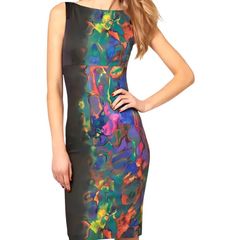Karen Millen 'Oil Shimmer' sheath dress