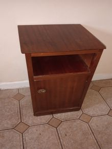 mid century teak locker