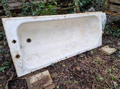 Antique cast iron bath, salvage