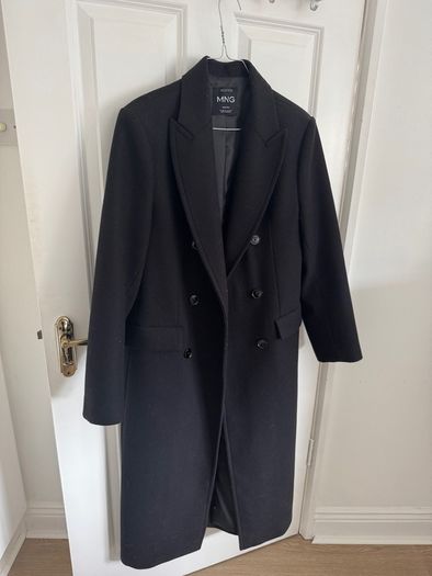 Mango Italian wool double breasted coat