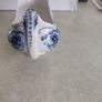 F & Sons Burslem Blue & White Gravy Boat Image 3