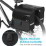 28L Water Resistant Bike Bicycle Rear Seat Carrier Bag Rack Trunk Bags Bike Commuter Bag Pannier Cycling Double Side Luggage Image 3