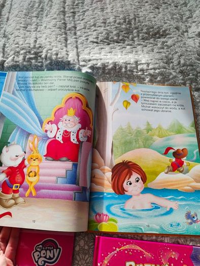 bundle of 7 story books in Polish Hard Cover Like New