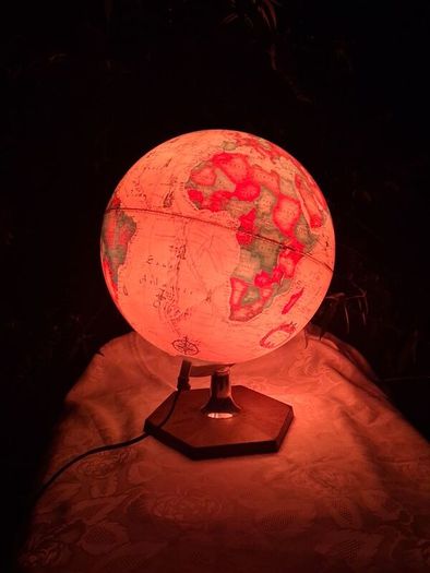 1980's Scan Denmark Light Up Globe