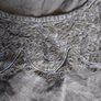 Embroidered dark blue vintage o.p.a. ladies top, never worn, size M. Image 3