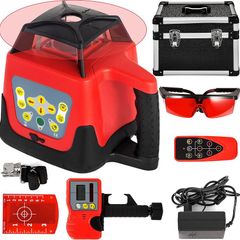Professional Red Rotating Laser Max Working Range  500m Line Laser 360 Degree Laser Altimeter Water and Dustproof Outdoor Working