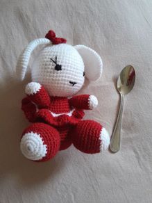 Handmade soft toy, rabbit