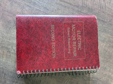 vintage book "electric motor repair -second edition, Robert Rosenberg"