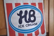 Original HB Ice Cream shop banner