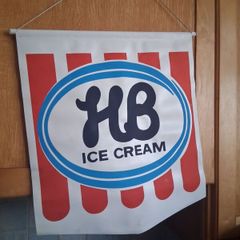 Original HB Ice Cream shop banner