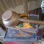 Vintage Bronze Melting Pot Image 4