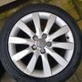 Audi 4 wheels alloyes with tyres. 245/45R17 Image 5