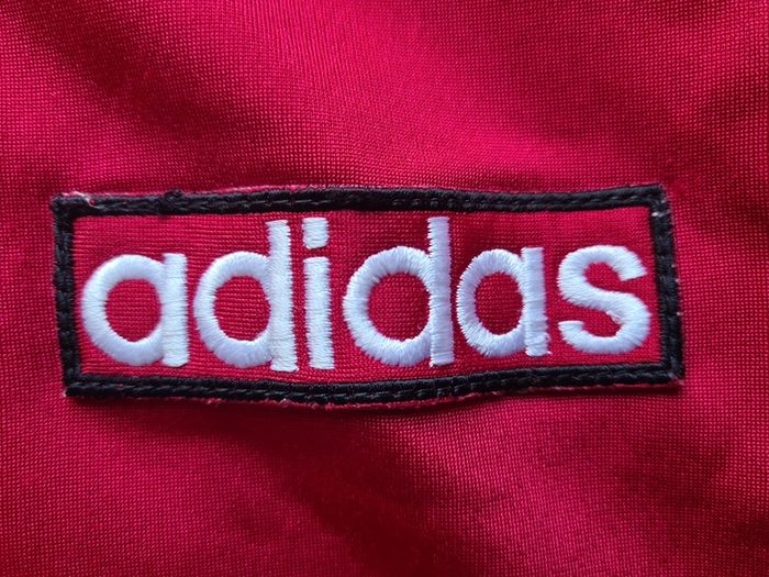Adidas vest retro vintage Gilet red top adibreak shirt t-shirt poppers D164 Size S small the Brand