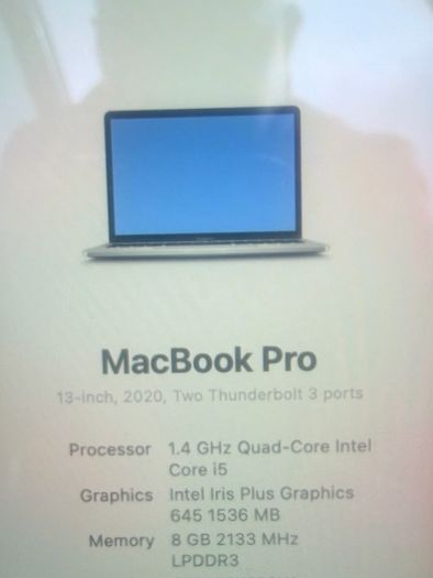 Macbook Pro 13 2020 touch bar