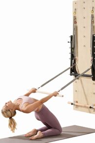 Wall-Mounted Pilates Reformer Springboard Maple Wood Resistance Training System for Home & Studio