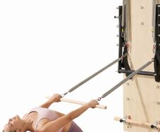 Wall-Mounted Pilates Reformer Springboard Maple Wood Resistance Training System for Home & Studio