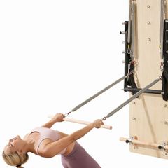 Wall-Mounted Pilates Reformer Springboard Maple Wood Resistance Training System for Home & Studio
