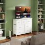 Chest of Drawers for Bedroom with 7 Drawers, Fabric Storage Drawer, Tall White Hallway Storage Unit Image 2