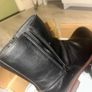 Mens Black leather boots size 8 Image 5