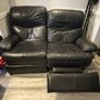 2-seat leather reclining sofa Image 2