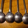 Set of Six Large Hammered Knot Stainless Steel Tea Spoons Image 3