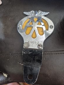 Vintage 50s or 60s AA badge