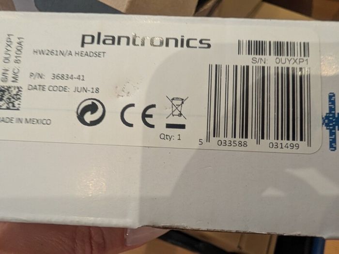Plantronics SupraPlus HW261N binaural headset