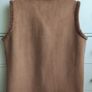 RABE Luxury Faux Suede & Shearling Gilet Bodywarmer   Size 42 Image 10