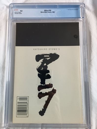 Akira Issue 16 CBCS / CGC 9.8  Certified Graded Comic Framed  DC Marvel