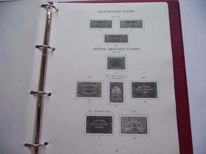 The Stamps of Canada-Loose Leaf Album in binder by Stanley Gibbons