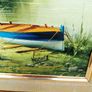 NO 57 oil painting LAKE SCENE Image 2