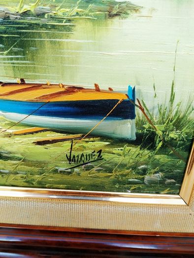 NO 57 oil painting LAKE SCENE